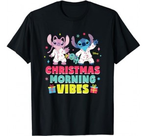 Lilo  Stitch Christmas Morning Vibes T-Shirt